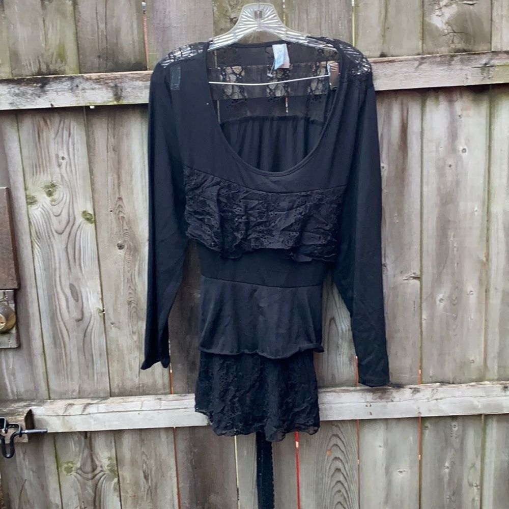 M.Fasis lace Ruffle top sz. 1X